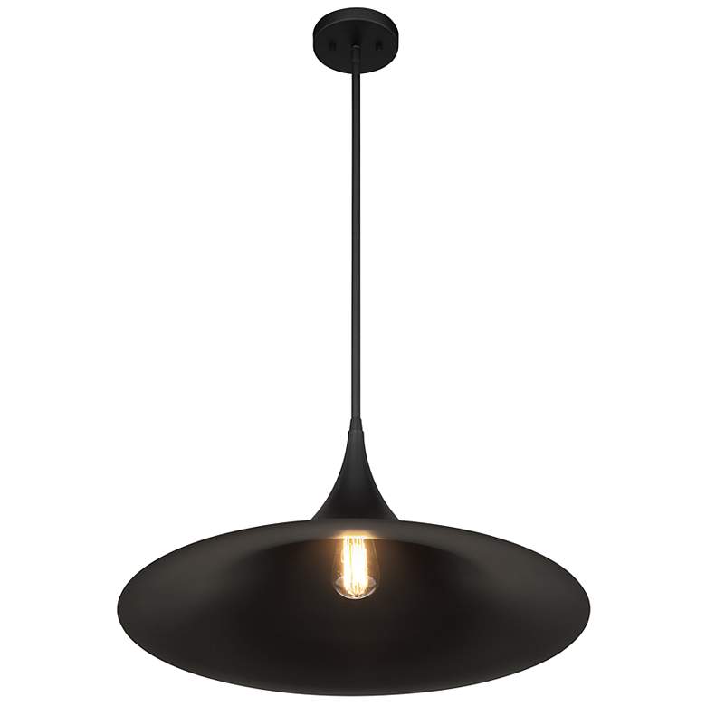 Image 4 Bowdin 1-Light Pendant in Matte Black more views