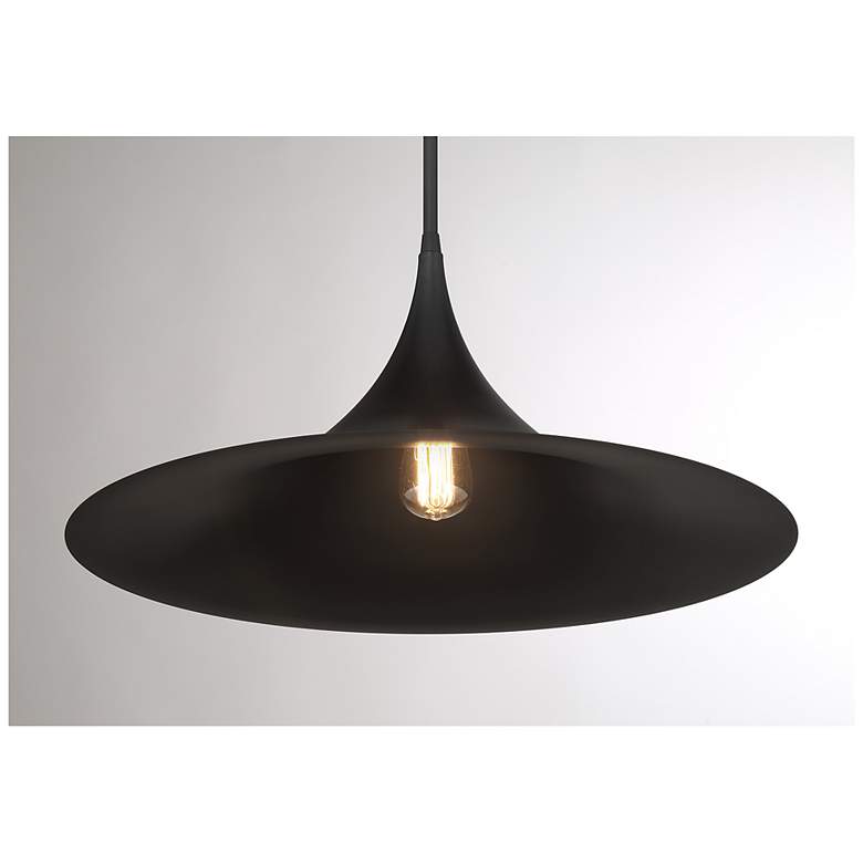 Image 5 Bowdin 1-Light Pendant in Matte Black more views