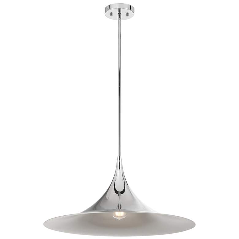 Image 1 Bowdin 1-Light Pendant in Polished Chrome