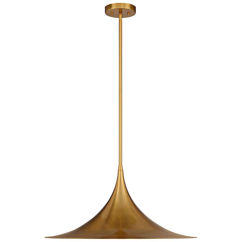 Image 5 Bowdin 1-Light Pendant in Warm Brass more views