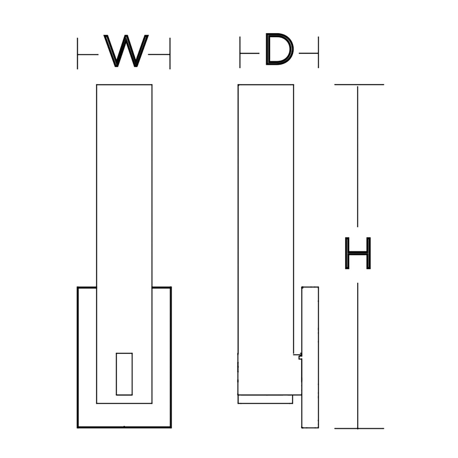 Image 7 Bowen 14.25" High Black LED Wall Sconce with White Acrylic Shade more views