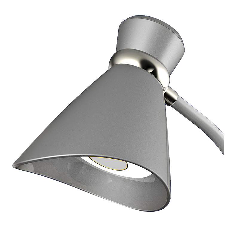 Image 3 Bowen 16" High Modern Silver Touch Dimmer Control LED Desk Lamp more views