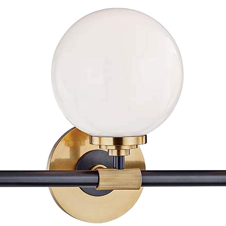 Image 2 Bowery 23 3/4" Wide Aged Old Bronze 3-Light Bath Light more views