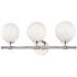 Bowery 23 3/4" Wide Polished Nickel 3-Light Bath Light
