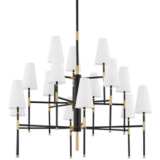 Bowery 48&quot; Wide Aged Old Bronze 15-Light Chandelier