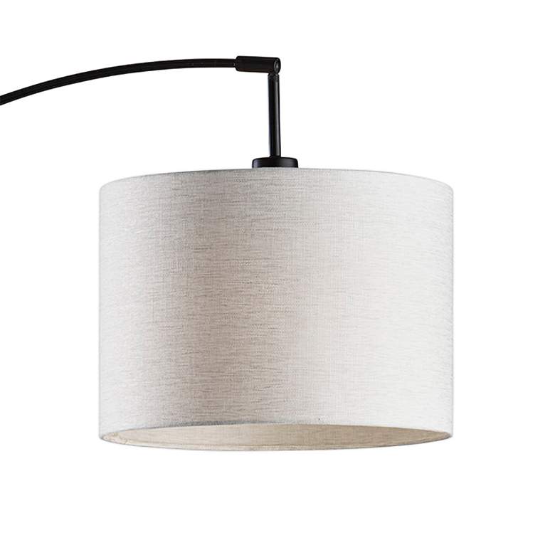 Image 3 Bowery Black Metal Arc Floor Lamp more views