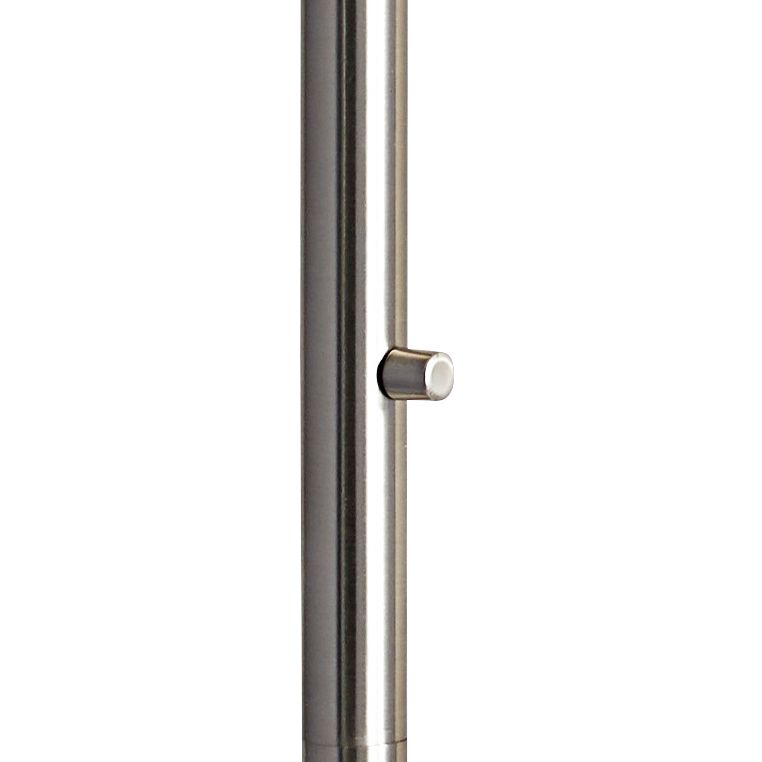 bowery brushed steel adjustable arc floor lamp