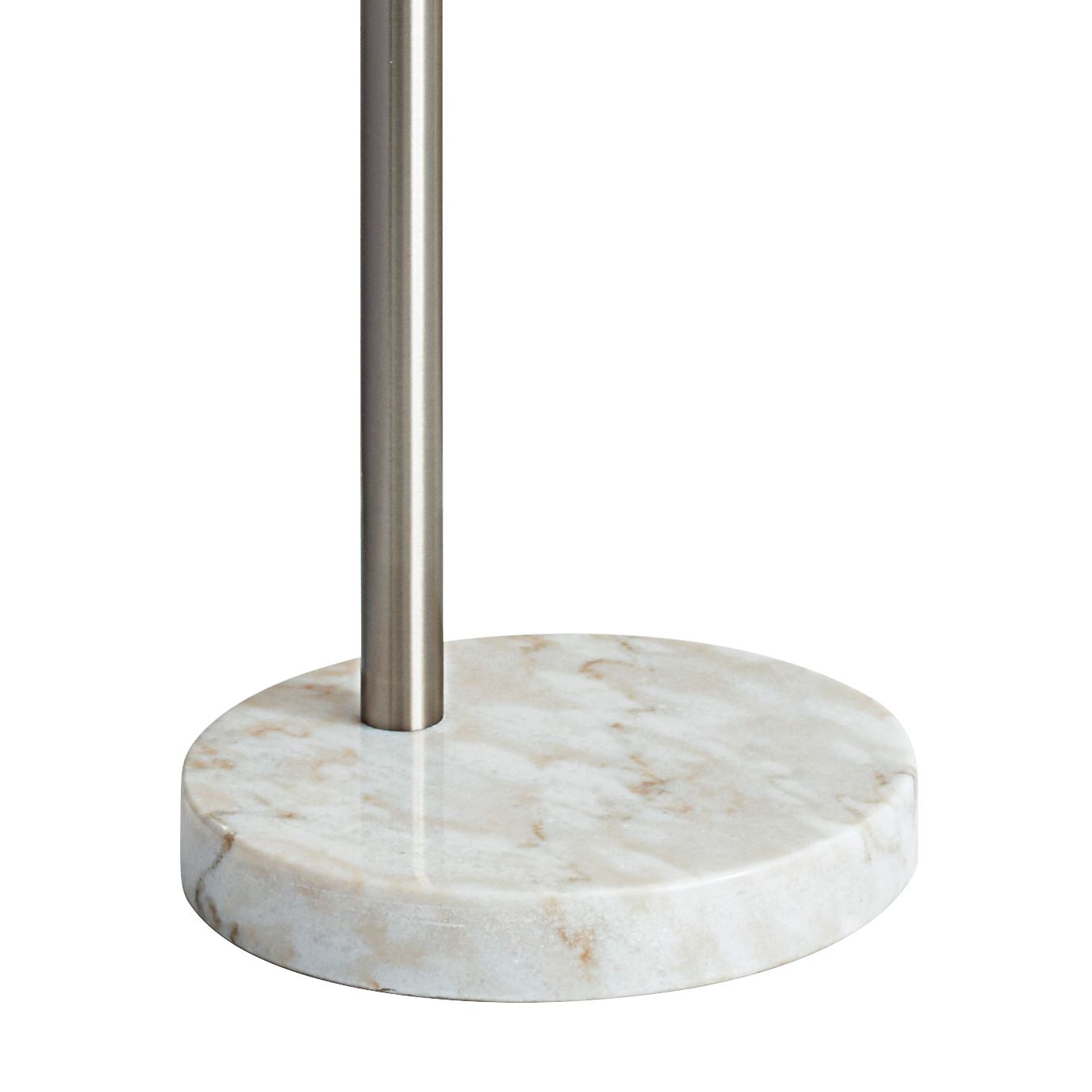 bowery brushed steel adjustable arc floor lamp