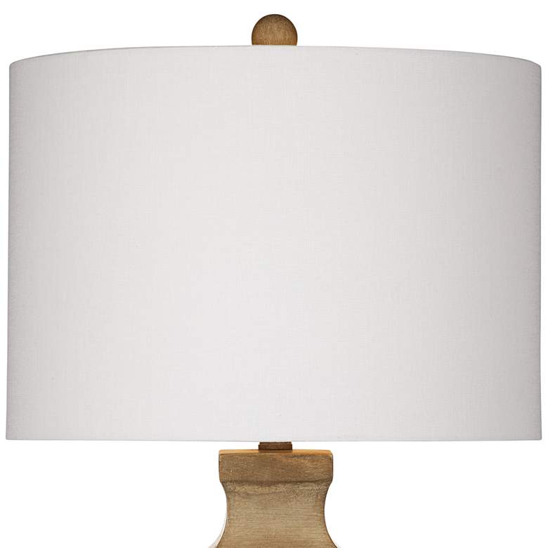 Image 3 Bowery Dark Concrete and Copper Band Table Lamp more views