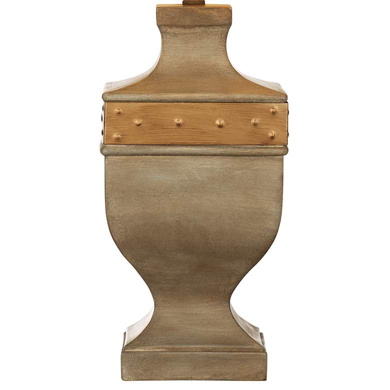 Image 4 Bowery Dark Concrete and Copper Band Table Lamp more views