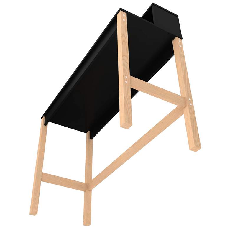 Image 5 Bowery Desk in Black and Oak more views
