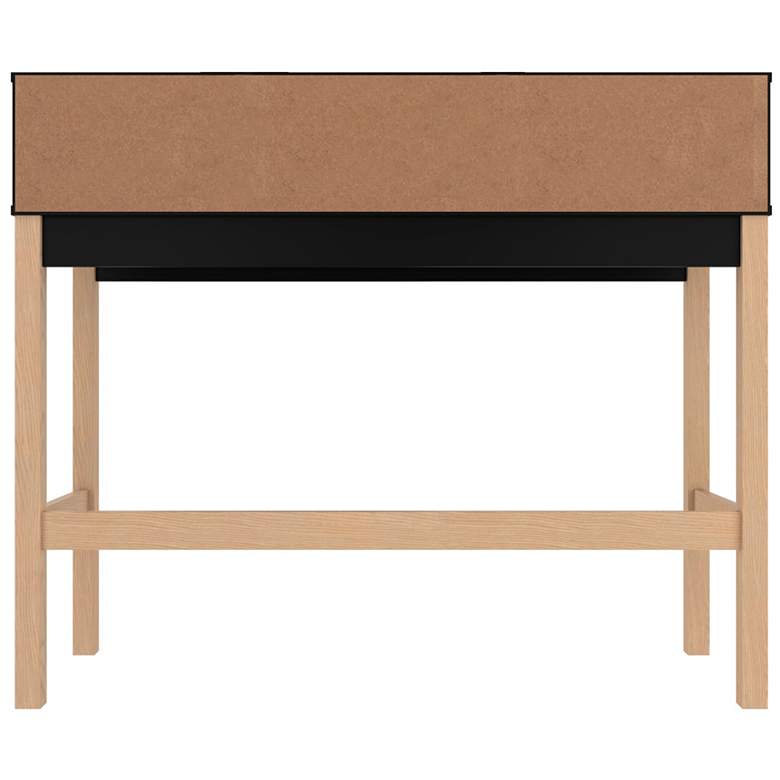 Image 6 Bowery Desk in Black and Oak more views