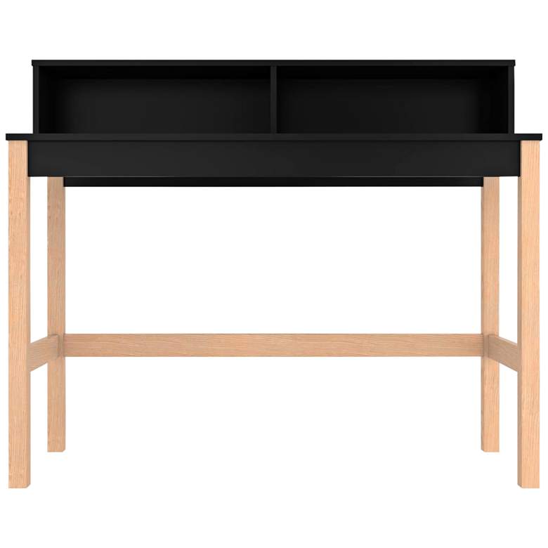 Image 7 Bowery Desk in Black and Oak more views