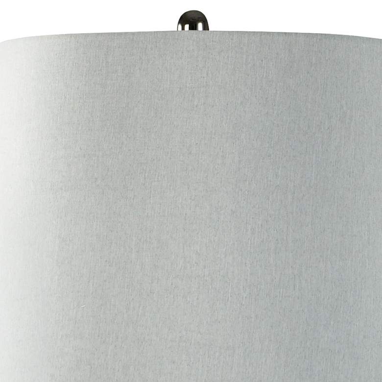 Image 2 Bowie Two Tone Matte Black and Navy Glaze Ceramic Table Lamp more views