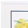 Bowl of Lemons 16"H Rectangular 2-Piece Framed Wall Art Set in scene
