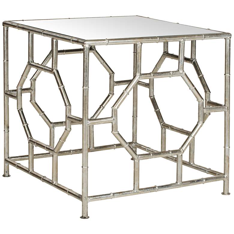 Image 1 Bowles Silver Leaf Accent Table