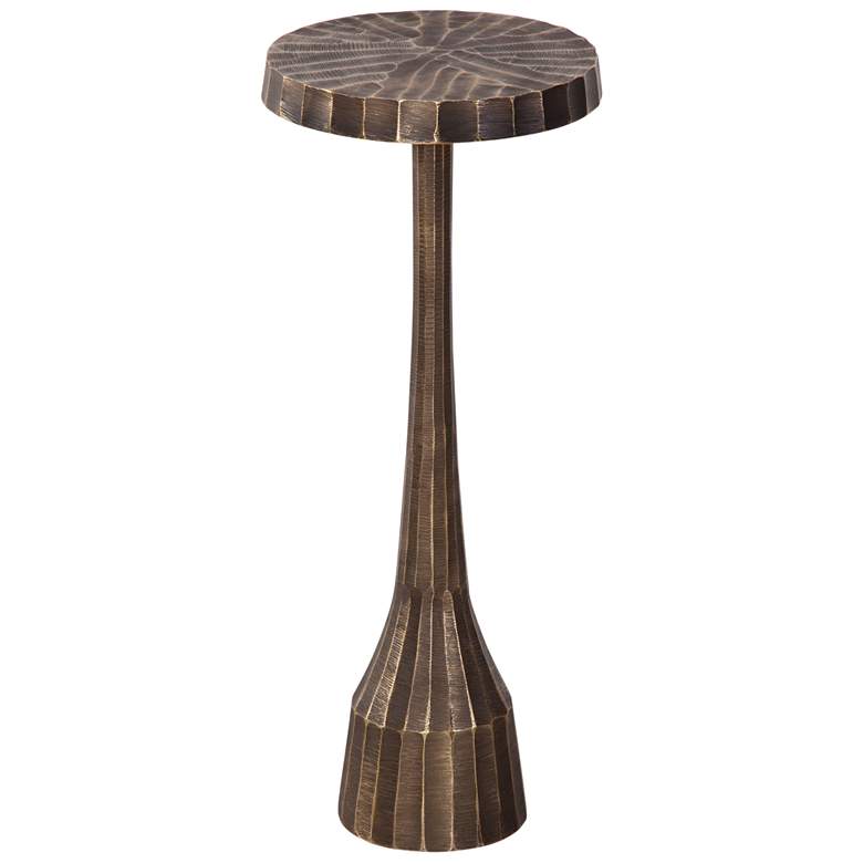 Image 1 Bowman 22 inch Antique Brass Accent Table