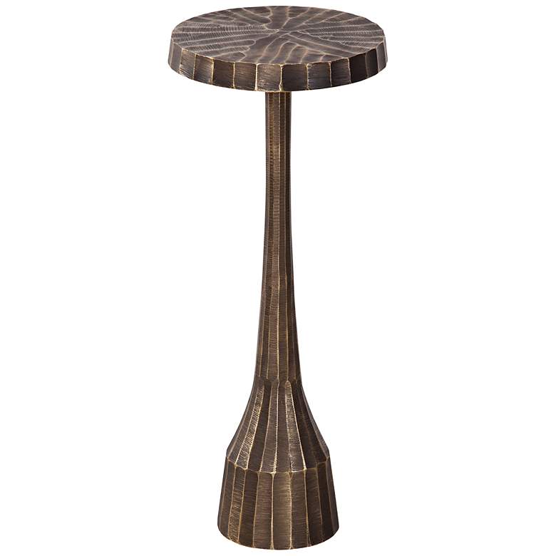 Image 1 Bowman 22" Antique Brass Accent Table