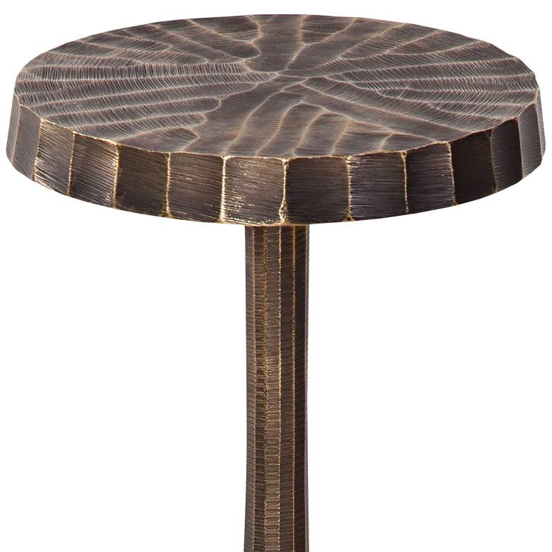 Image 2 Bowman 22" Antique Brass Accent Table more views
