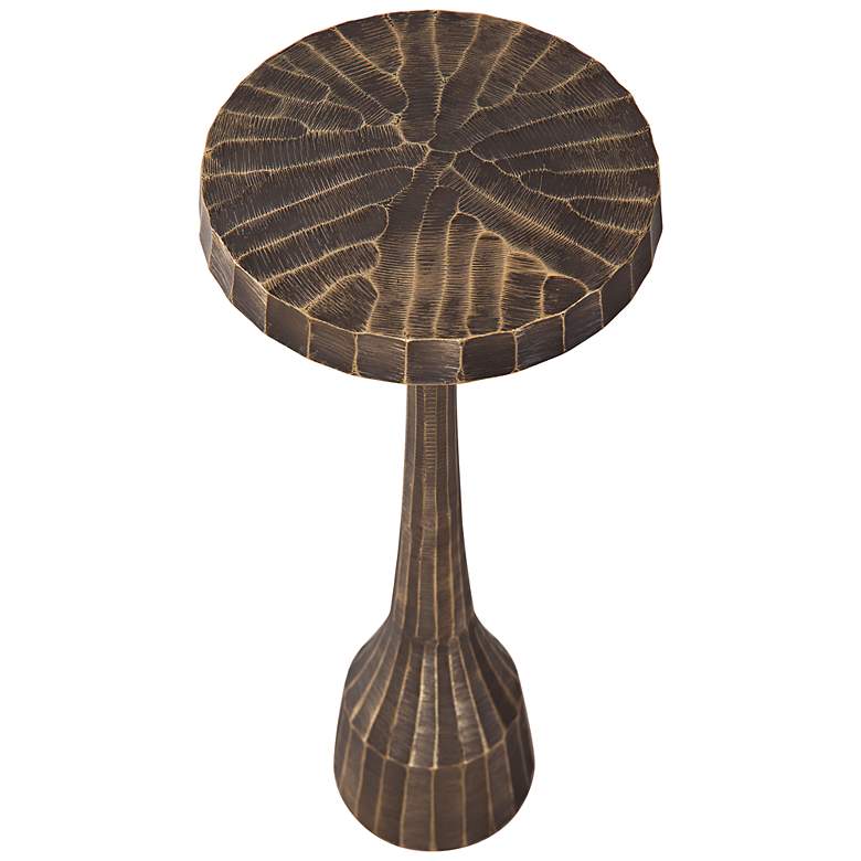 Image 4 Bowman 22" Antique Brass Accent Table more views