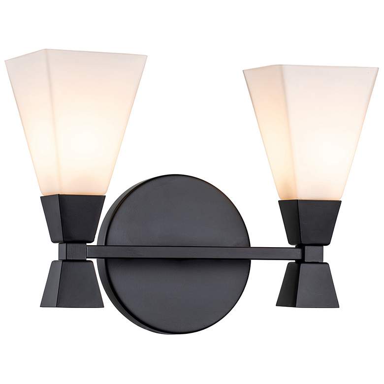 Image 1 Bowtie 2 Light Bath Bar in Matte Black