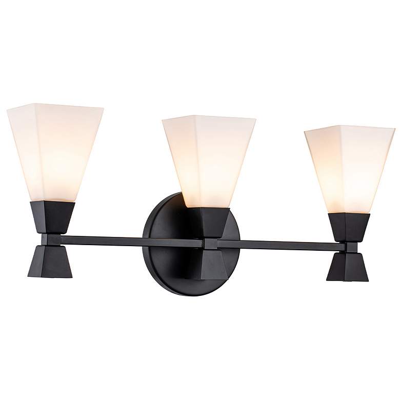 Image 1 Bowtie 3 Light Bath Bar Matte Black