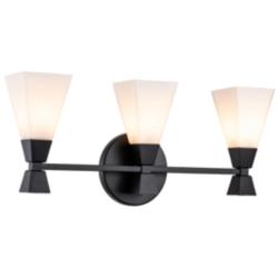 Bowtie 3 Light Bath Bar Matte Black