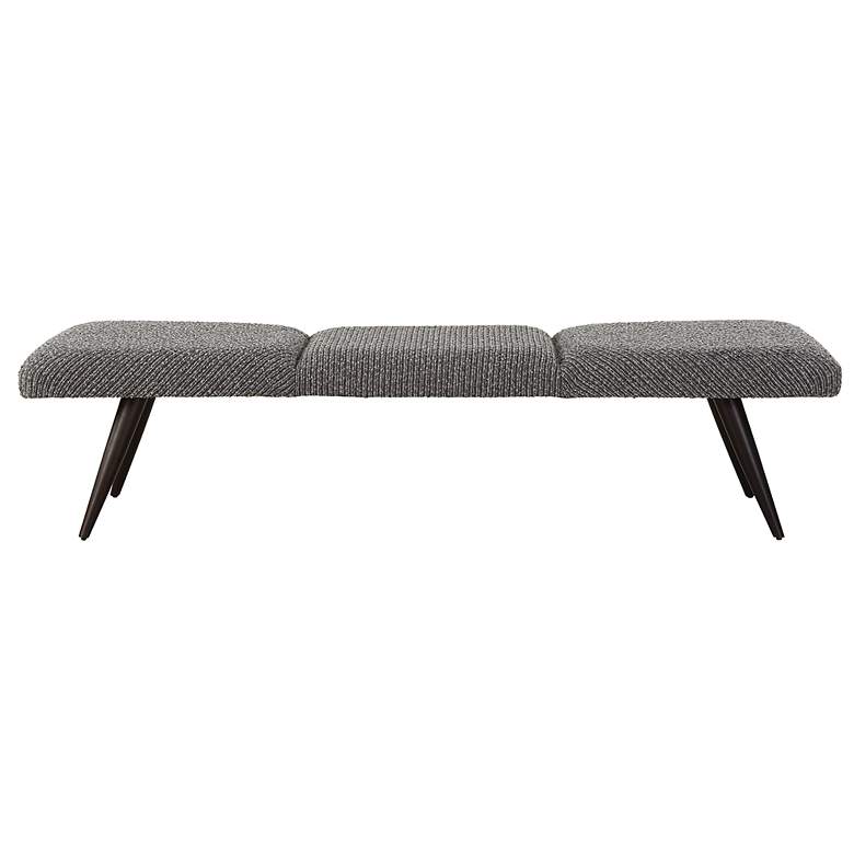 Image 2 Bowtie 71 1/2" Wide Gray Bench