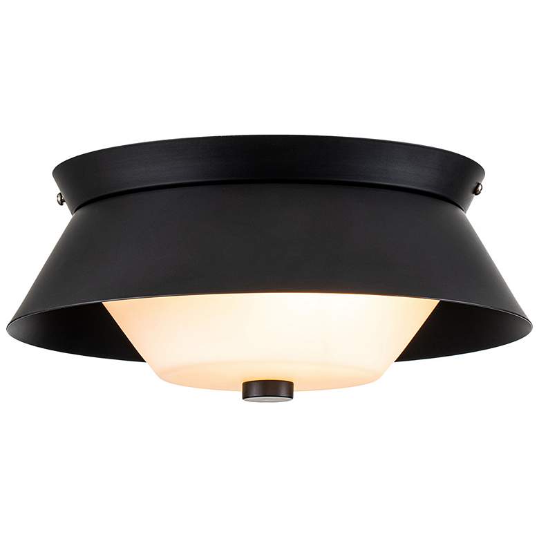 Image 1 Bowtie Flush Mount in Matte Black