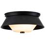 Bowtie Flush Mount in Matte Black