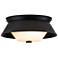 Bowtie Flush Mount in Matte Black