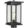 1_Bowton 15 3/4" High Powder-Coated Black Outdoor Post Light