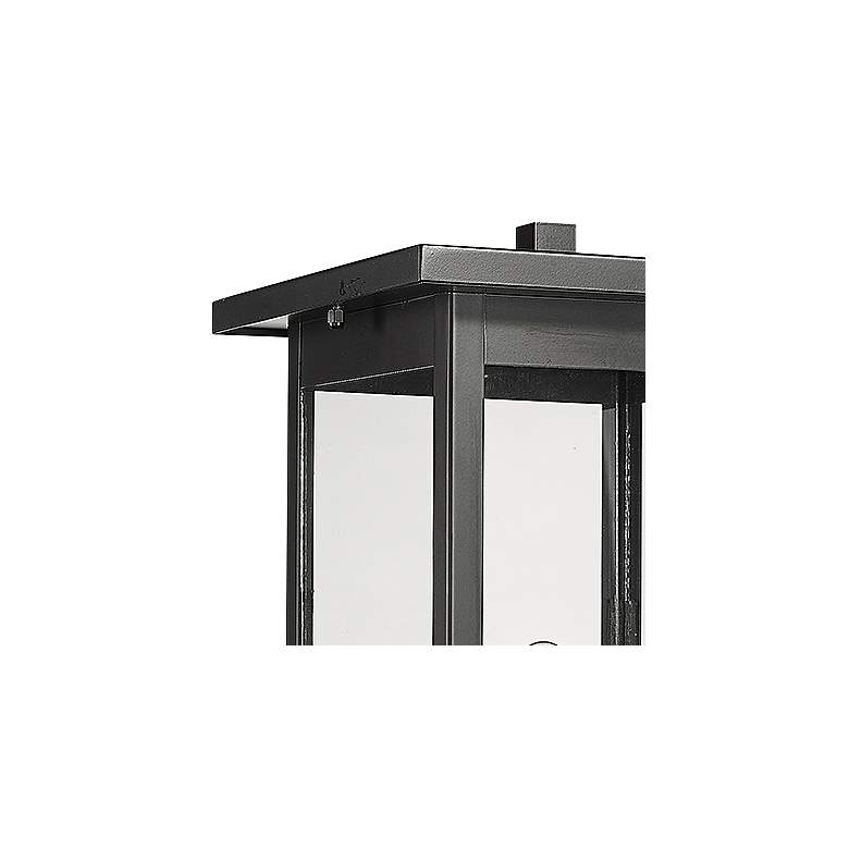 Image 2 Bowton 15 3/4" High Powder-Coated Black Outdoor Post Light more views