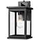 Bowton II 12" Tall 1-Light Outdoor Wall Lantern in Powder Coated Black
