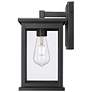 2_Bowton II 12" Tall 1-Light Outdoor Wall Lantern in Powder Coated Black more views