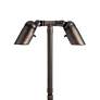 4_Boxer 2 1/2"H Brass Outdoor Spot Light w/ Adjustable Cowl more views