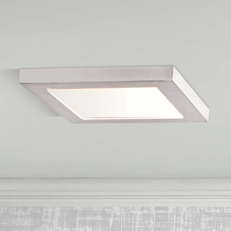 Image 1 Boxer 5 1/2" Wide White LED Ceiling Light