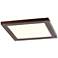 Boxer 7 1/2" Wide Bronze LED Ceiling Light