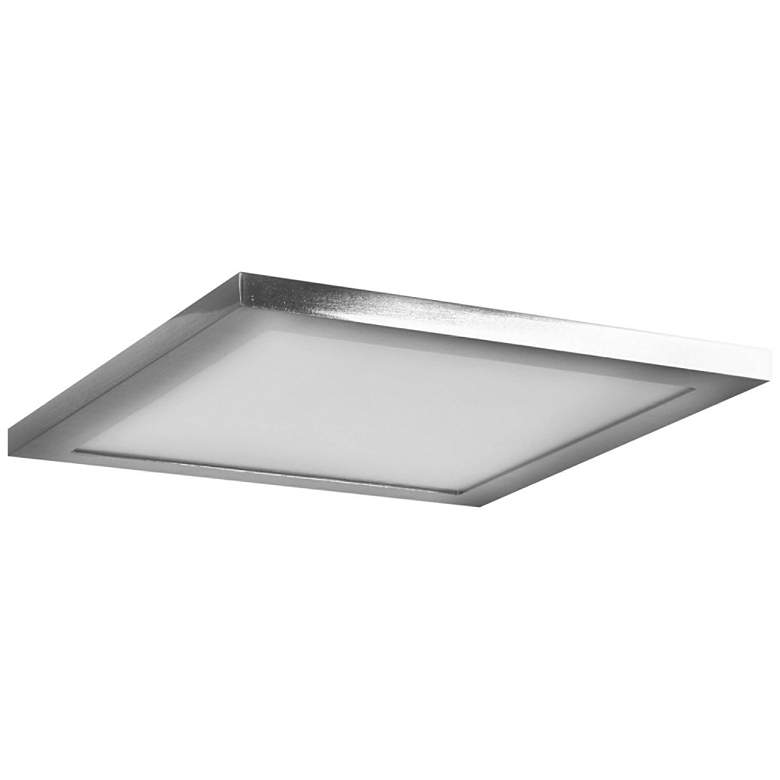 Image 1 Boxer 7 1/2" Wide Brushed Steel LED Ceiling Light