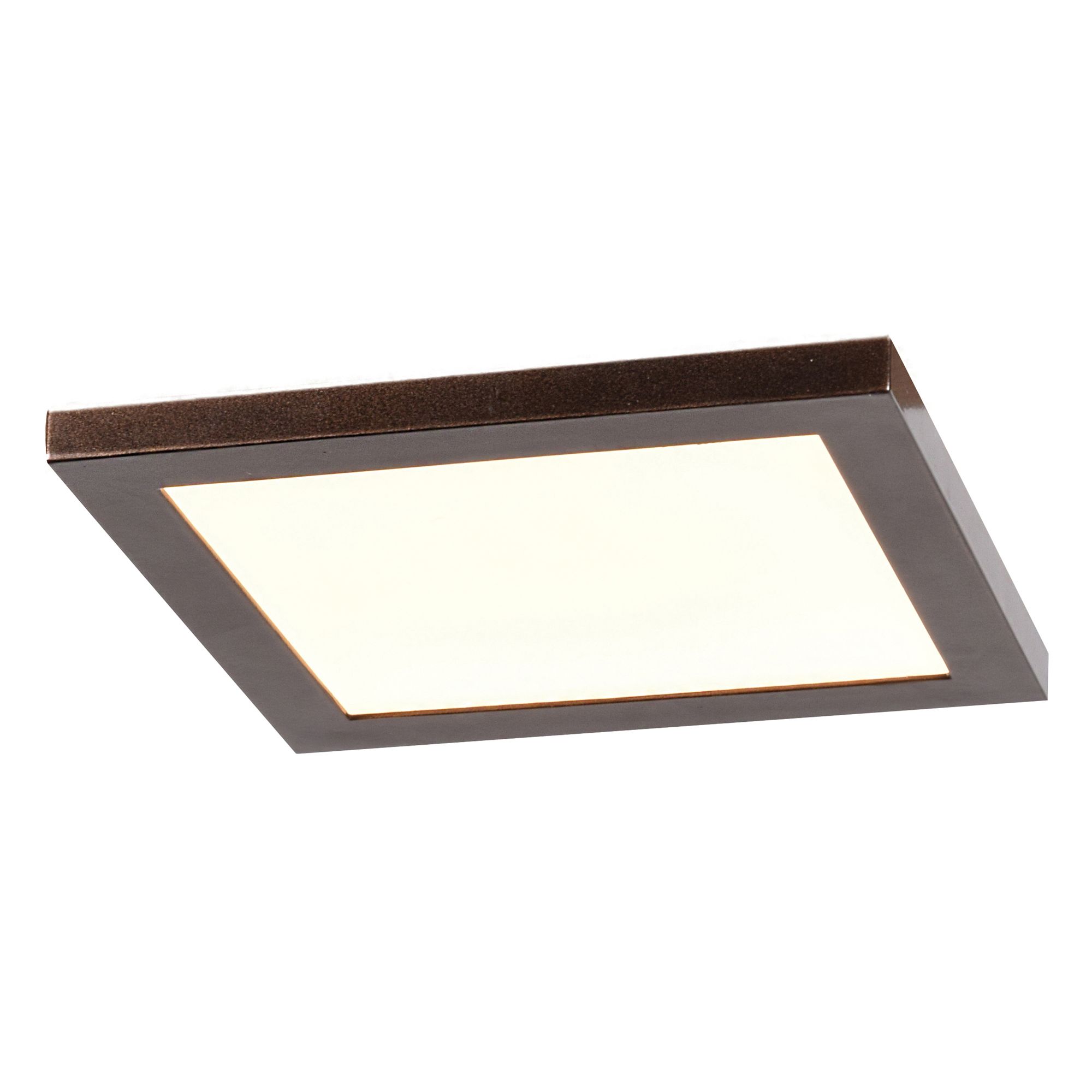 Image 2 Boxer 7 1/2" Wide Brushed Steel LED Ceiling Light more views