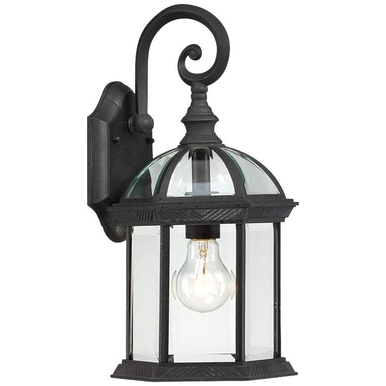 Image 1 Boxwood; 1 Light; 15 in.; Outdoor Wall with Clear Beveled Glass