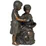Boy and Girl Bronze Fountain