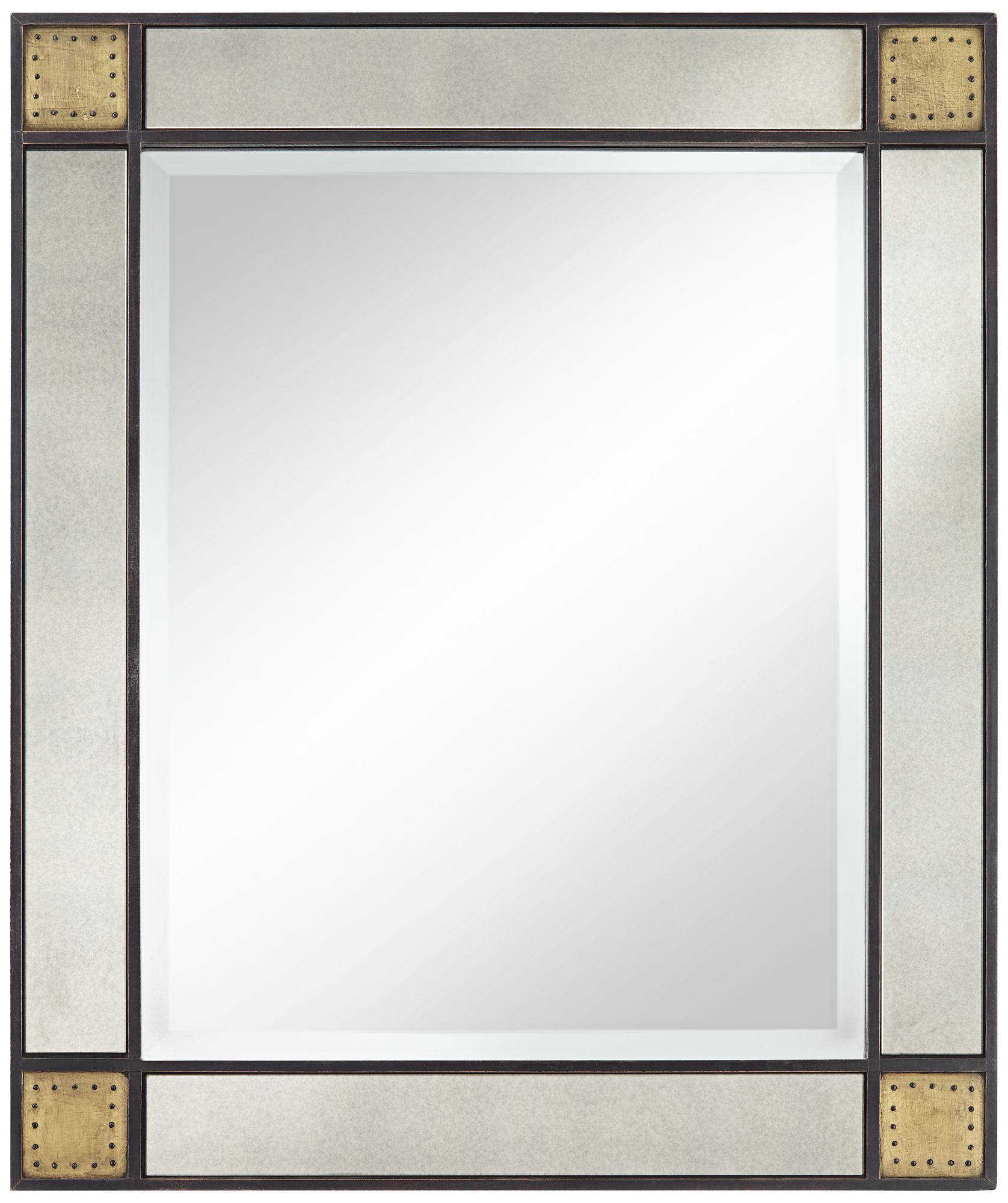 Boyd Matte Dark Bronze 32" x 38 " Rectangular Wall Mirror
