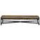 Boyles Brass and Black 25 3/4" Wide Tray on Metal Stand