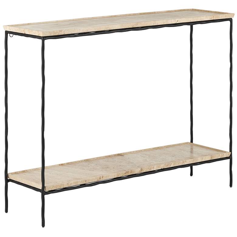 Image 1 Boyles Travertine Console Table