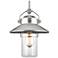Boynton 11" High Brushed Steel Outdoor Hanging Light