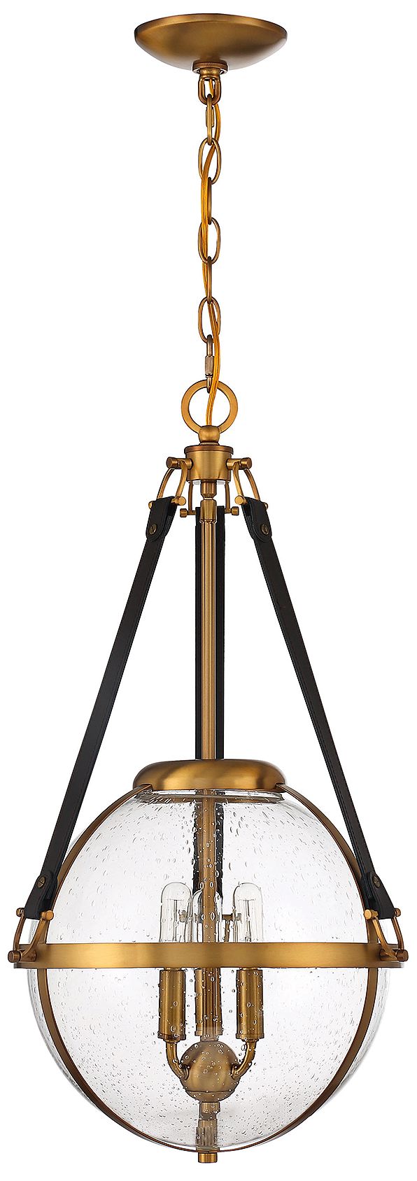 Image 3 Bozeman 3-Light Pendant in Warm Brass more views