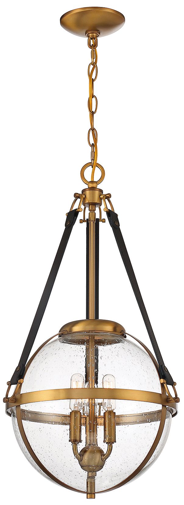 Image 4 Bozeman 3-Light Pendant in Warm Brass more views