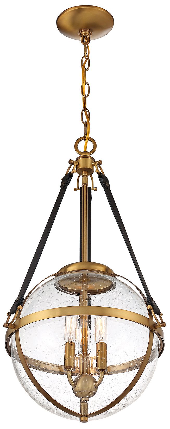 Image 5 Bozeman 3-Light Pendant in Warm Brass more views