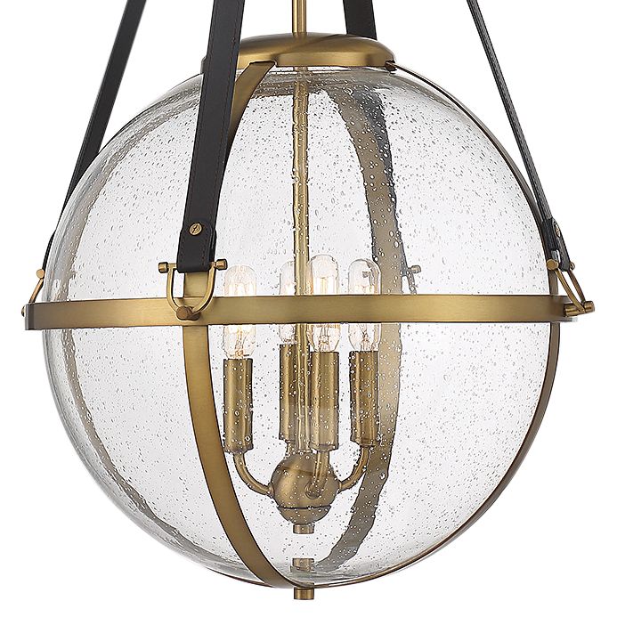 Image 2 Bozeman 4-Light Pendant in Warm Brass more views